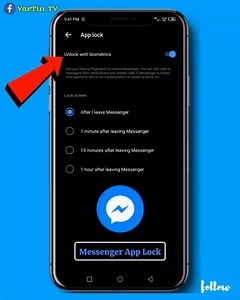 Messenger Security Lock #messenger #applock #messengerapplock #reel #reels #reelsfb #reelaviral #reelsvideo #fbreels #fbreelavideo #tutorial | VarTin TV