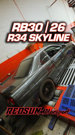 Vee's RB30/26 R34 Skyline came back to us for a bit of a check up and sorting out an injectors issue, it also had a clutch problem with loss of engagement and stuttering, we got the clutch sent off and rebuilt then we ran it on the dyno and found the dying injectors, so we replacement them and it made 500kw (not show in video) We didn't push it any further as its been healthy at this number for 6 years and now its back in the hands of Vee. 🚘🔥 - Dyno Tuning / Street - Race Builds / Fabrication.