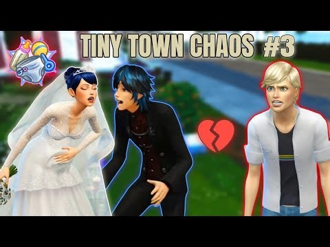 7 Miraculous Sims, All Girls are Pregnant👶One Lot, Total Chaos❤️The Sims 4 Tiny Town Challenge #3