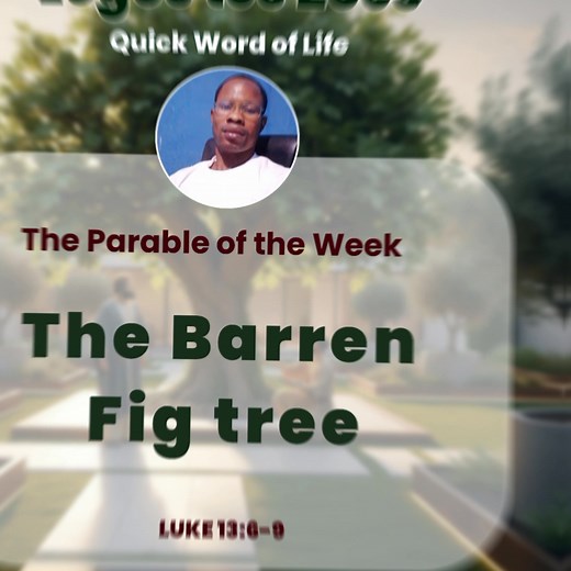 Parable of the Week! Luke 13:6–9 - The Barren Fig Tree! This week,...