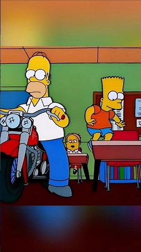 Homer bought a motorcycle #simpsons