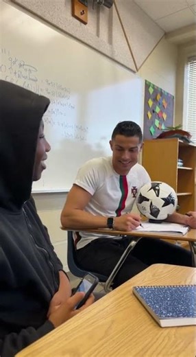 Ronaldo in My Class?! The GOAT's Unexpected School Day! #Ronaldo #School