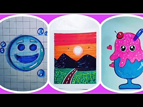 11 COOL ART TRICKS AND DRAWING HACKS || Easy And Cool Art Hacks.