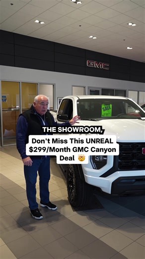NEW TRUCK ALERT: $299/Month is here! 🚨 You can get behind the wheel of the all-new 2026 GMC Canyon Elevation for just $299/month. With only $1,000 down at signing, we’re making it easier than ever to upgrade to the best mid-size truck on the market. 310 HP TurboMax™ Engine (Best-in-class standard torque) 11.3