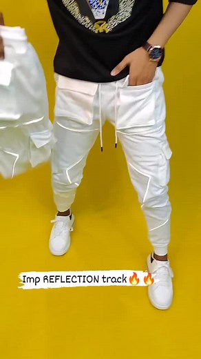 Trendy Reflective Track Pants - Shop Online for Men's Fashion