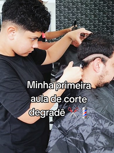 Minha Primeira Aula de Corte Degradê ✂️💈
