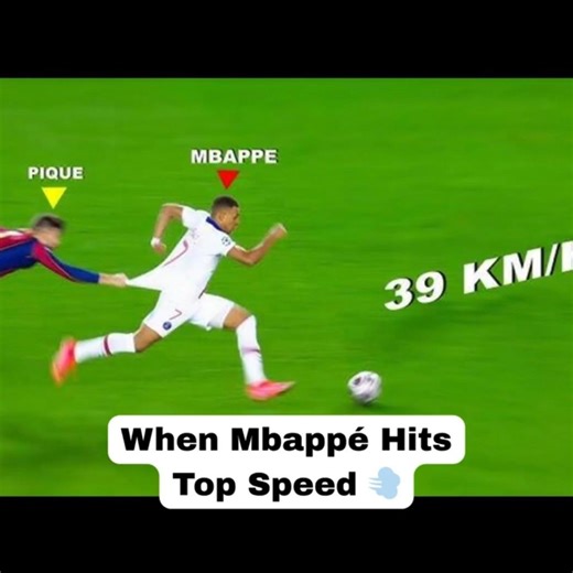 When Mbappé Hits Top Speed #football #soccer #mbappe #mbappespeed #footballshorts #frenchfootballer