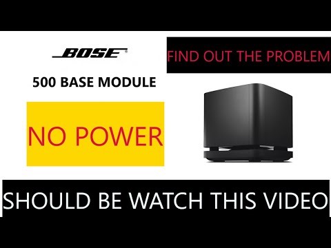 POWER FILURE bose 500 base module / here is the reason