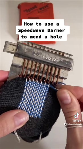How to Use a Speedweve Darner to Mend a Hole