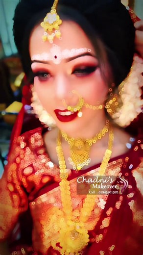 Bangladeshi Hindu Bridal Makeup Chadni’s Makeover Life of Beauty Call 01943901582