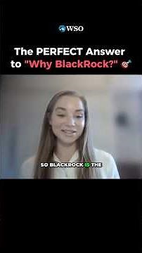 ⭐ THIS Answer Could Get You Hired at BlackRock