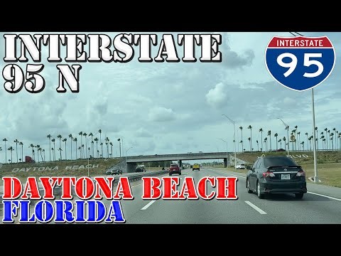 I-95 North - Daytona Beach - Florida - 4K Highway Drive