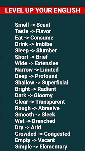 English vocabulary (English words) you SHOULD KNOW! #vocabulary #englishwords