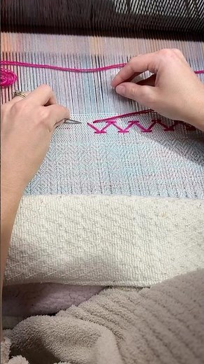 Perfect Chevron Zigzag in Minutes #embroidery #satisfying #tutorial
