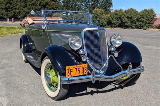 1934 Ford Phaeton Model 40 — Rare V8 Restored Driver with Side...