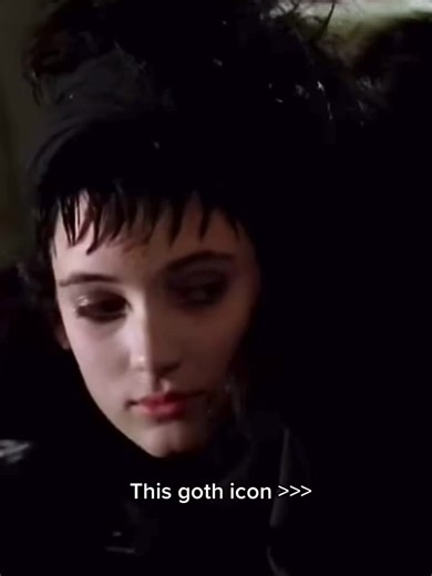 She was wearing her own clothes in Beetlejuice #winonaryder #goth #fyp #viral