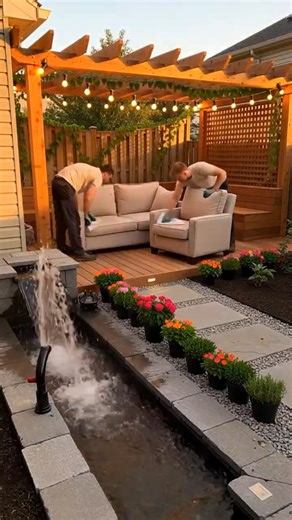 #Luxury Backyard TimeLapse #BeforeAndAfter #YouTubeShorts #Renovation #Viral Short #fyp #FixAndFlip