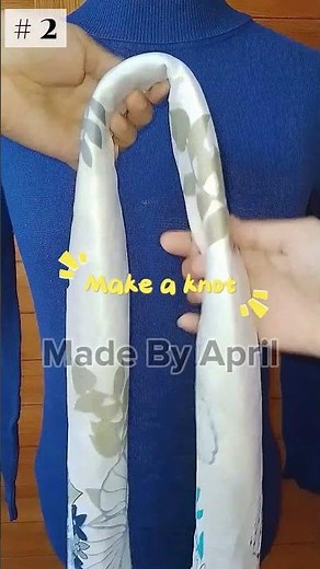 Ways to Tie your Silk Scarf Simple Tips and Tricks | Easy Silk Scarf Tying Tutorial 2 ways #shorts