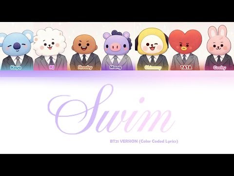 SWIM • bt21 version • color coded lyrics