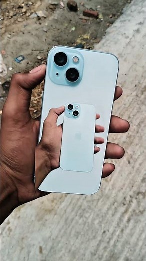 💙 iPhone 15 Blue Review | Premium Look & Stunning Design! #Shorts