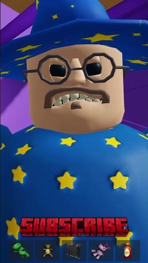 CLICK BUTTON CHASE ESCAPE BUT CAUGHT! WIZARD'S BARRY'S #Roblox #obby