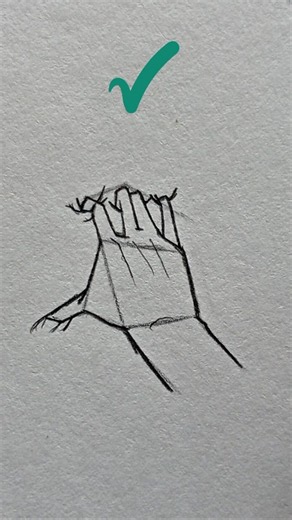 How to draw a hand ✏️ #tutorial #art #drawing #howtodraw