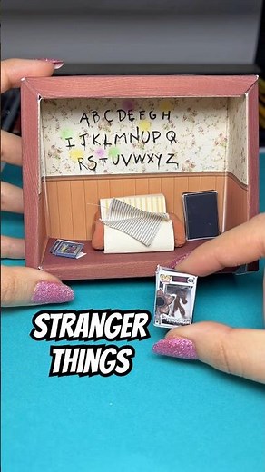 I made a Stranger Things MINI scene #drawing #art #diy #crafts