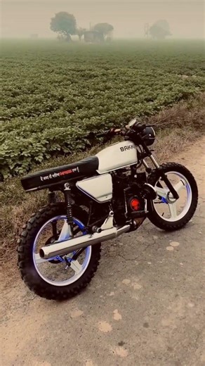 Modified RX100 Bakki Style 🔥 | Scrambler Build | Full Transformation" #automobile #shorts #splendor