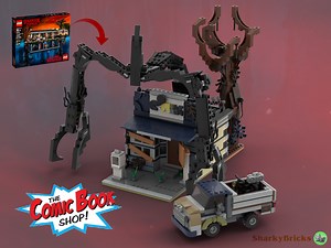LEGO MOC-105282 The Comic Book Shop - 75810 Stranger Things The Upside Down Alternative Build Modular (Modular Buildings 2022)