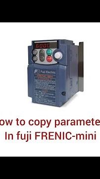 How to copy parameters in fuji VFD.