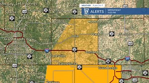 A Severe Thunderstorm Warning is in effect until 7/13 12:00AM for the following counties: Ionia. Stay tuned to FOX 17 weather for further updates. | Candace Monacelli