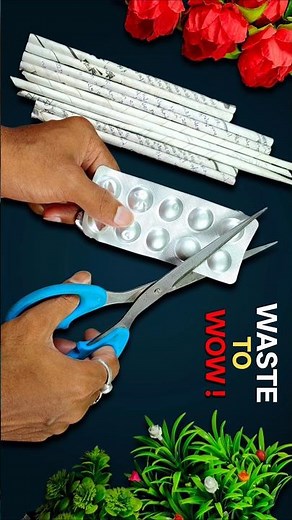 ♻️ Waste to Wonder! Easy DIY Recycling Craft Ideas #shorts #recycle #wastematerialcraft