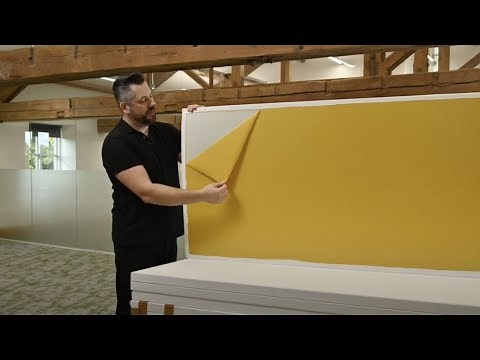 Echo-Free Office with Easy-Fix Acoustic Foam Panels