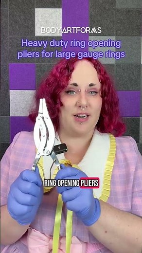 Heavy Duty Ring Opening Pliers for Large Gauge Piercing Jewelry Rings