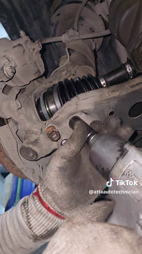 Front Wheel CV Axle Bearing Damage in Toyota Camry