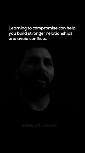 Compromise means finding a solution that works for everyone, even if it's not exactly what you had in mind. Learning to compromise can help you build stronger relationships and avoid conflicts.#lifelessons #fyp #motivation #mindset