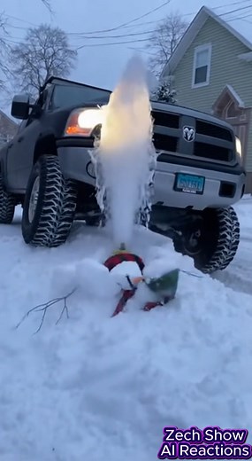 man accidentally runs over fire hydrant #AI | Zech Show