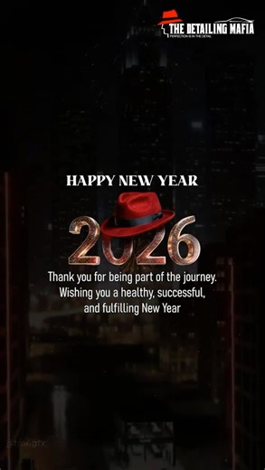 2025 has been a great ride. We cleaned, coated, detailed, and protected — and loved every bit of it. In 2026, we promise even more shine, more care, and more happy cars. Happy New Year! 🚘✨ #TheDetailingMafia #HappyNewYear2026 #UltrashieldX #CarDetailing #ShineOn | The Detailing Mafia