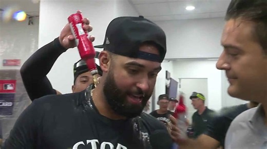 Riley Greene postgame interview in Tigers celebratory clubhouse