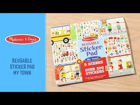 Melissa & Doug Reusable My Town Sticker Pad