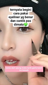 294K views · 1.9K reactions | ternyata begini cara pakai eyeliner yg cantik 殺 #28sep #reels #tutorial #makeup #tutorialmakeup #kosmetik #pemula #trandingvideos #tranding #videofacebook #fbpro #videoreels #jangkauanluas | Sadiya Anggun | Facebook