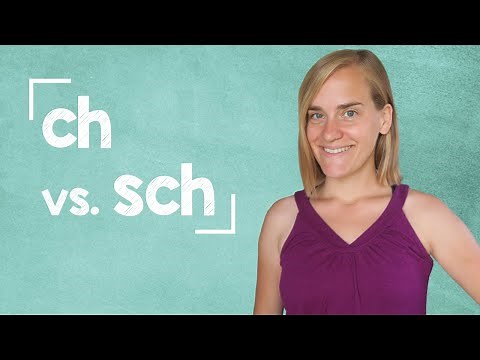 Learn how to pronounce the letters "ch" and "sch" in German - Lesson for Beginners - A1 [with Jenny]