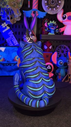 3D Printed Derpy Tiger from Kpop Demon Hunters🐯💙 📁Model STL： LINK IN | NK 3D Lab