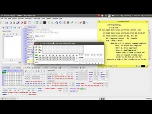 simulating interfacing of LCD in 8051 MCU