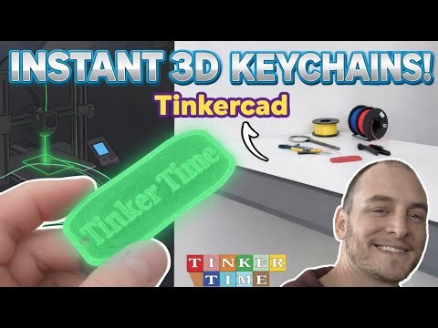 Tinkercad is a Cheat Code: 3D Print Your Keychain in Minutes