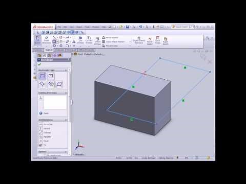 SolidWorks tutorial sketches on faces