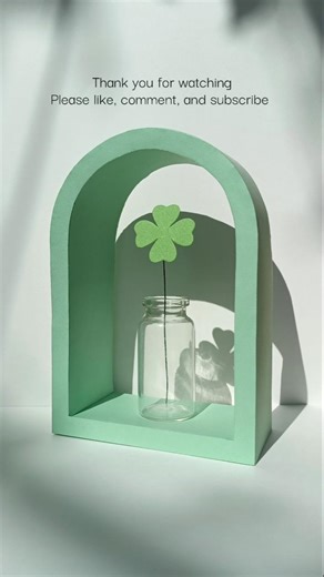 DIY Mini Arch Shelf Frame 🍀🏺 | Cute & Aesthetic Decor Idea 💚✨ #shorts #handmade