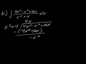 Examples: Improper Fractions and Long Division with Integration