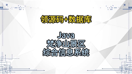 计算机毕设选题 Java梵净山景区综合信息系统\251223