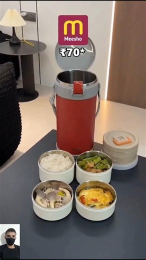 Premium Vacuum Insulated Lunch Box | The Smartest Tiffin You'll Ever Own! 🍱✨ #Shorts